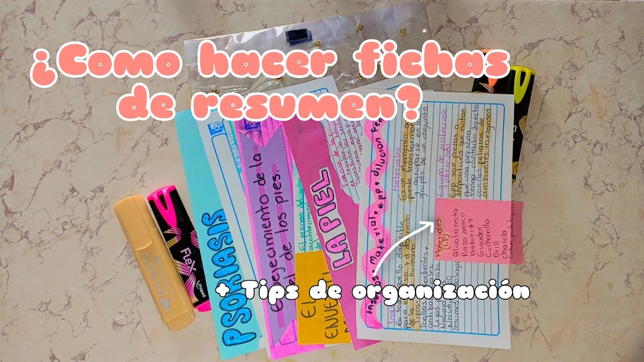 Guía para elaborar una ficha de resumen