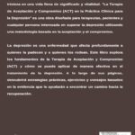 Aceptación y compromiso terapia efectiva para superar tristeza
