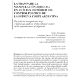 Análisis crítico de la manipulación judicial
