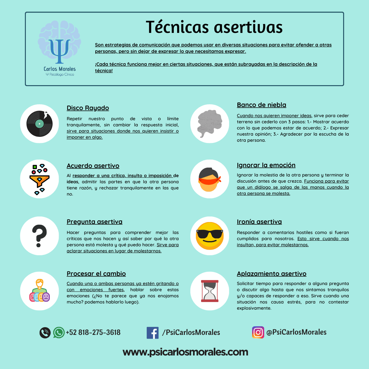 Análisis de la ayuda en problemas de asertividad