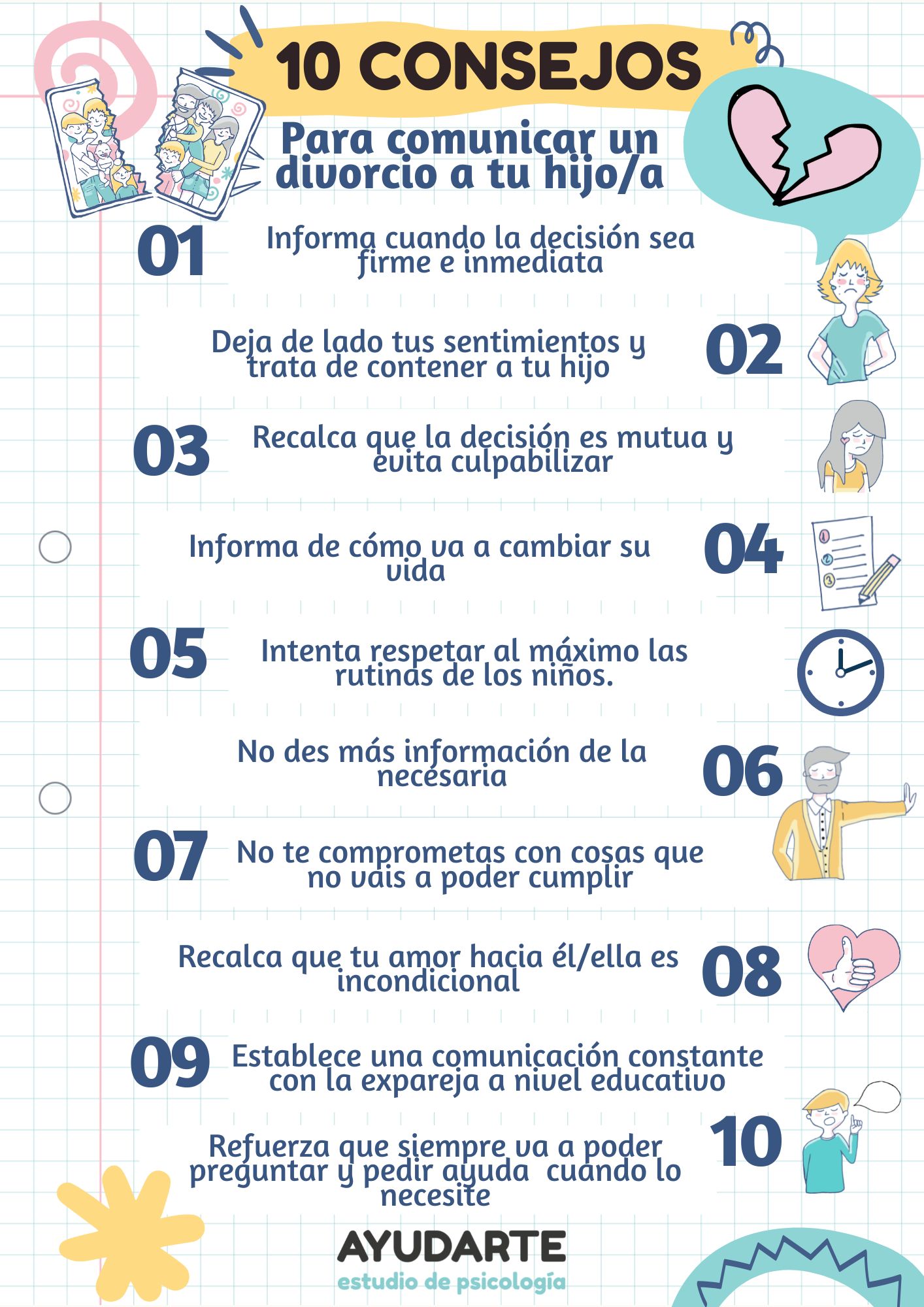 Cómo abordar separación de hijos en terapia de pareja