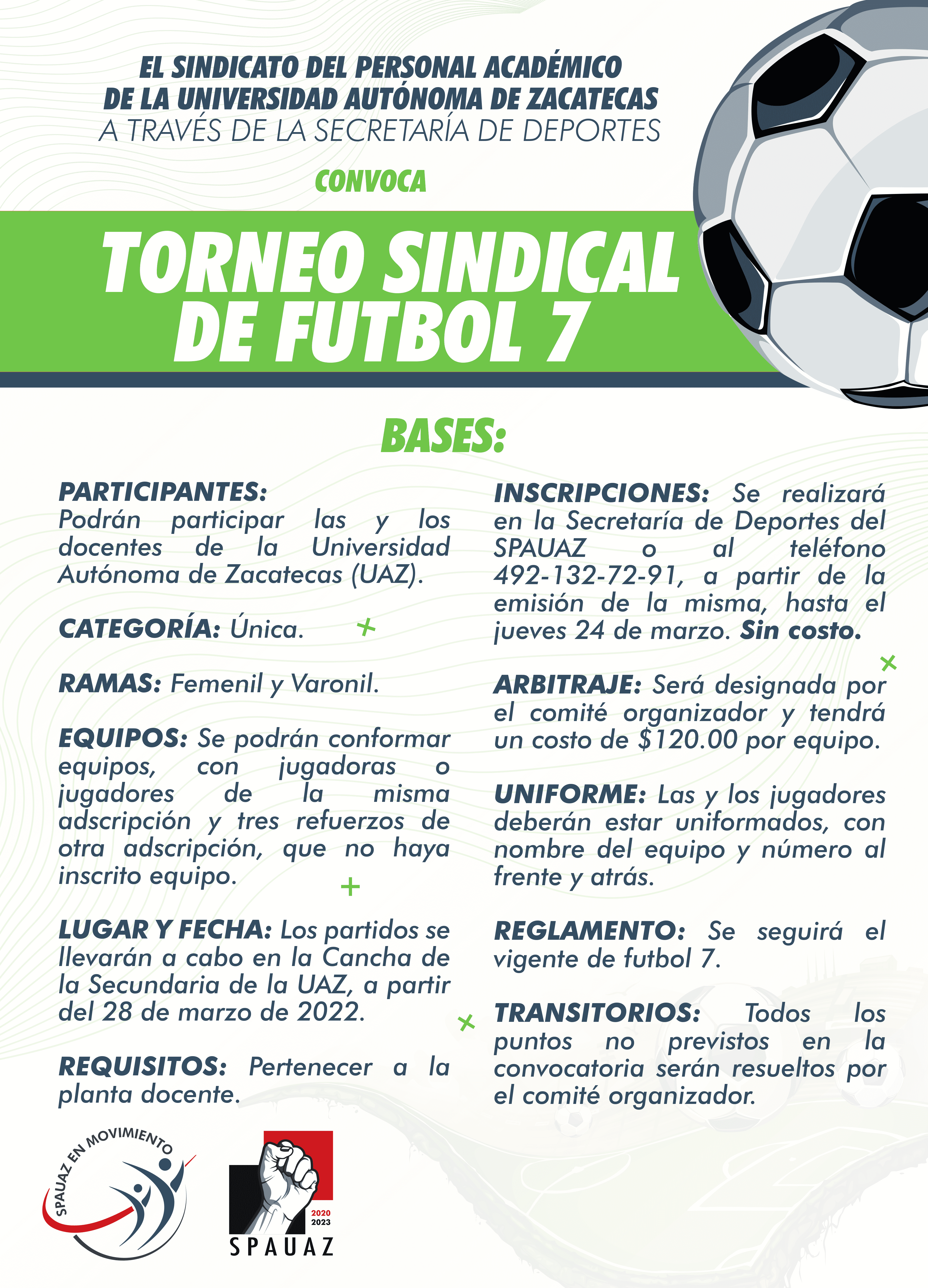 Convocatoria para el torneo de fútbol más esperado