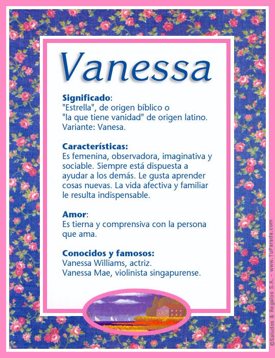 El significado bíblico de Vanessa
