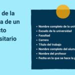 Elementos esenciales en la portada de un trabajo escrito