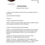 Entrevista a un alumno Bullying experiencias y reflexiones