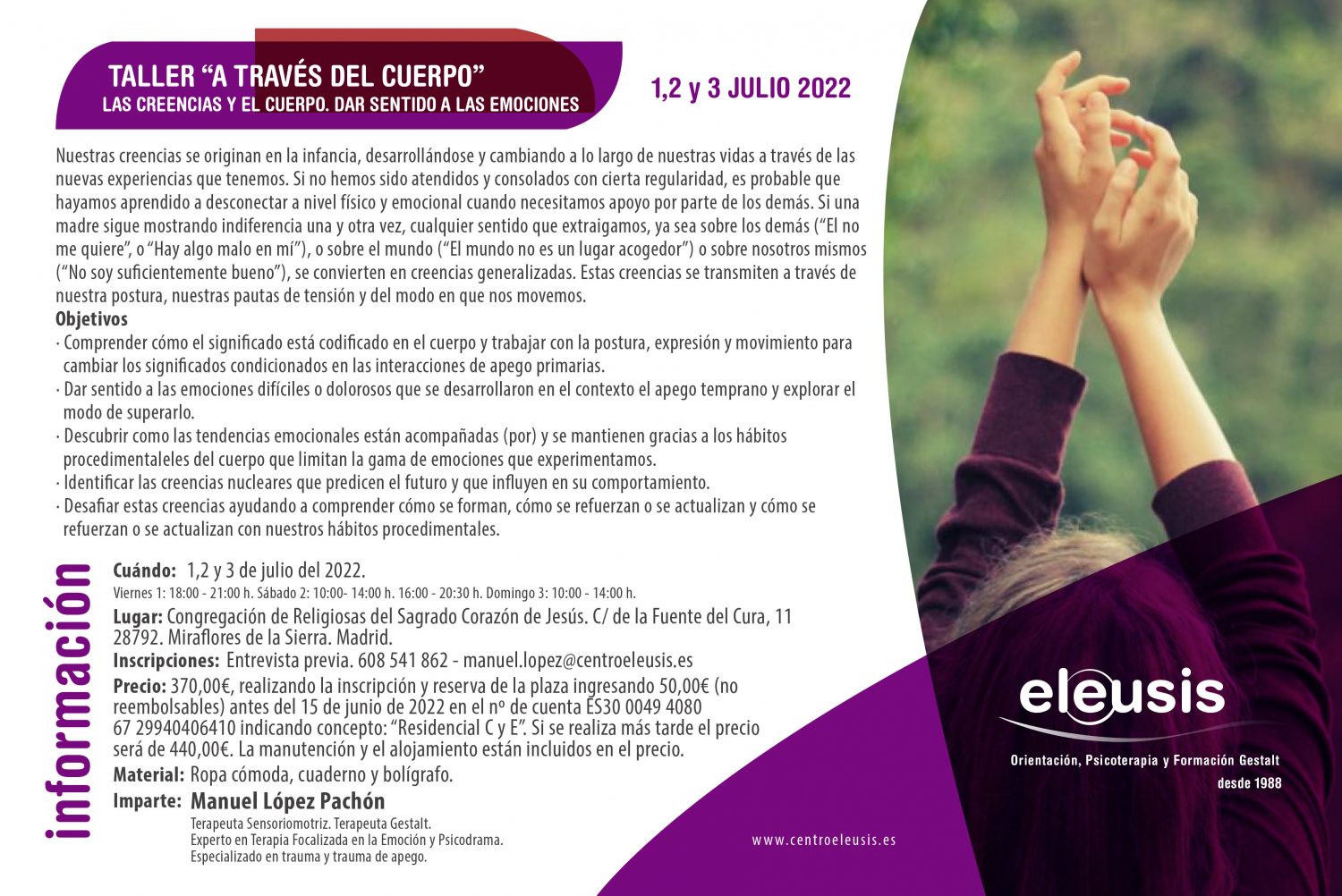 Explorando la terapia gestalt a través del cuerpo