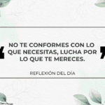 Lucha por lo que mereces