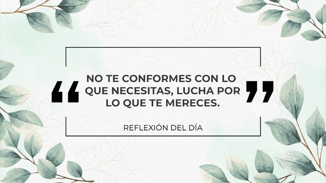 Lucha por lo que mereces