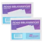 Medidas óptimas para fichas bibliográficas blancas