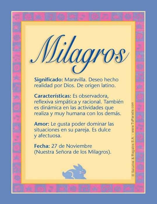 Milagro de Vida Descubriendo el Nombre Perfecto