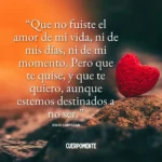 Palabras para expresar sentimientos en amores complicados