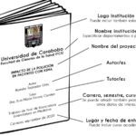 Partes esenciales de una portada hoja de presentación