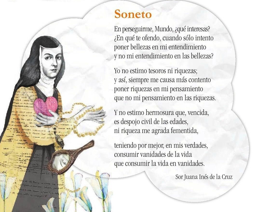Poemas cortos del barroco Sor Juana Inés de la Cruz
