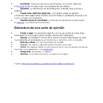 Características de una Carta de Opinión Análisis Conciso