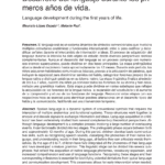 Desarrollo del lenguaje y aprendizaje Una mirada concisa