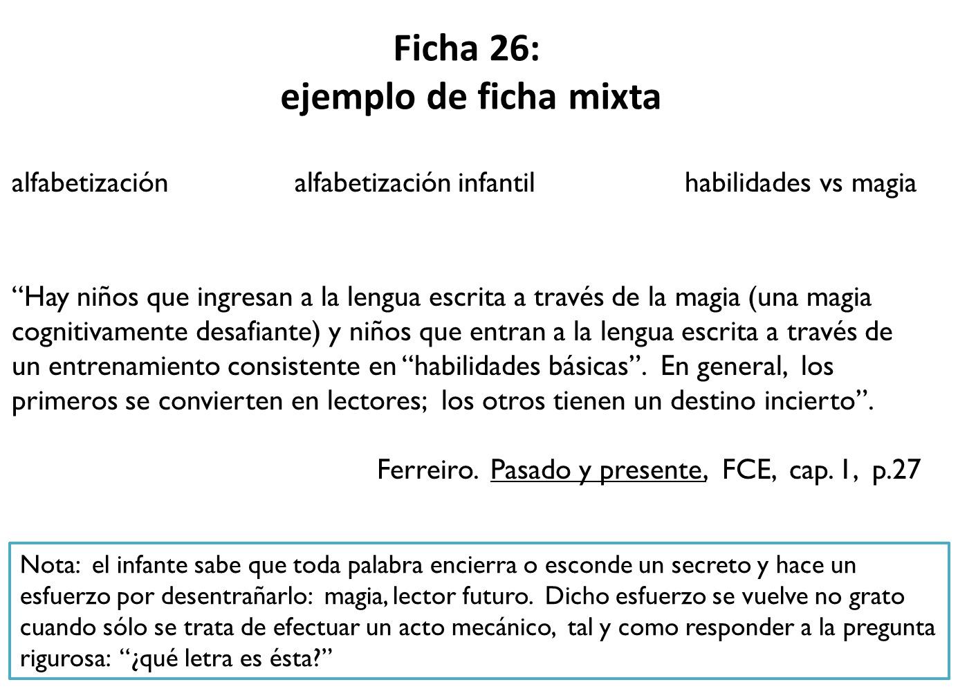 Ficha mixta Todo lo que necesitas saber