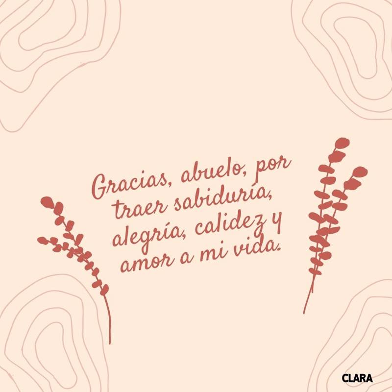 Frases inolvidables para mi abuelo