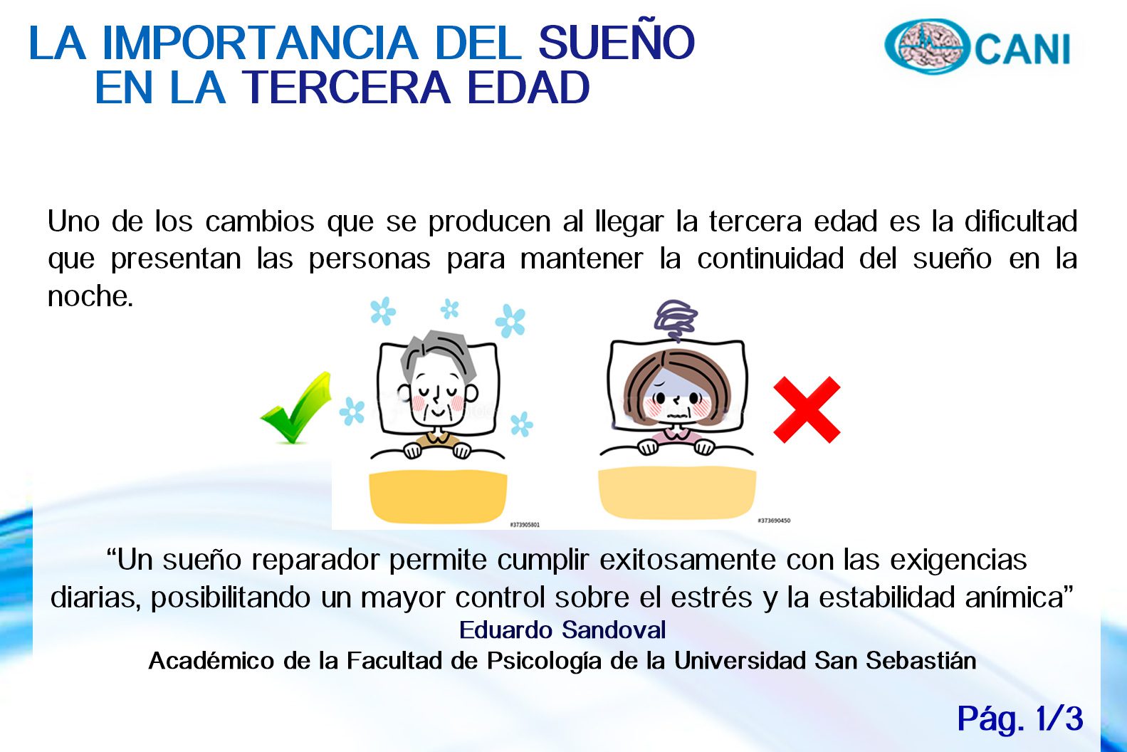 Psicología del sueño en la tercera edad Enfoque optimizado